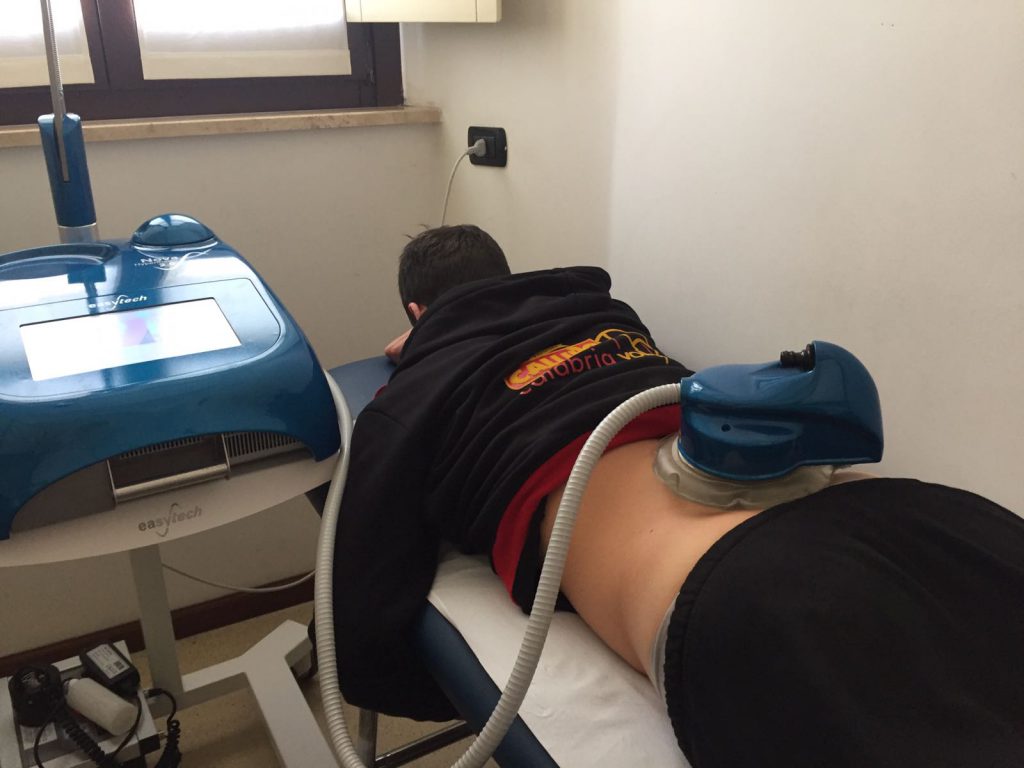 Terapia con Ipetermia su un giocatore della Volley Tonno Callipo